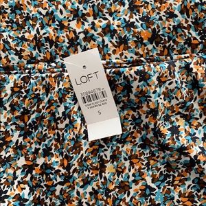 NWT LOFT elastic waist midi skirt